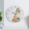 Garden Mile Fuchs Außenuhr und Thermometer für Garten, Fuchs-Gartendekoration, Gartenuhr, Vintage-Look, Uhren für Terrasse, Wohnzimmer-Dekor