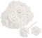 sourcing map 50pcs Glitters Roses Artificial Flower, Fake Roses with Stems Foam Real Touch Faux Roses for Wedding Party Office Shower Home Decoration, White