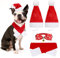 4 PCS Weihnachten Hund Katzen Kostüm, Hundekostüm mit Weihnachtsmütze, Schal, Katzenkostüm, für Kleine Hunde Katze