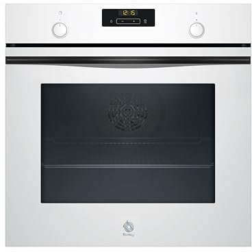 Balay - Horno multifunción, 60 cm, Control Comfort, Aqualisis, Raíles 1 nivel, cristal Blanco, 3HB5131B3