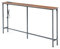 ZZINOKE Konsolentisch mit Ladestation, 160cm Schmal Konsolentisch, Industrieller Eingangstisch, Sofatisch für Eingangsbereich, Flur, Foyer, Wohnzimmer, Konsolentisch Holz, Vintage-Braun