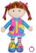 Lullaberry Dressy Friends Belle Plüschpuppe für Kinder und Kleinkinder ab 18 Monaten, Montessori-Schnalle, 40 cm