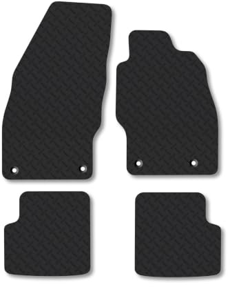Vauxhall Corsa (2006-2019) 5mm Rubber Car Mats | Heavy Duty Rubber Tailored Fit Floor Mats Full Coverage Durable Waterproof Accessories Easy Clean Anti Slip Made in the UK