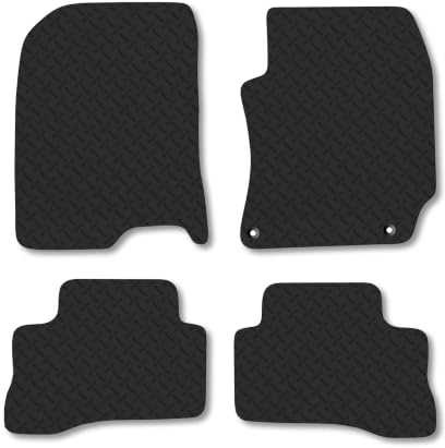 Fits Hyundai Kona (2020-2023) [Hybrid] 5mm Rubber Car Mats | Heavy Duty Rubber Tailored Fit Floor Mats Full Coverage Durable Waterproof Accessories Easy Clean Anti Slip Made in the UK