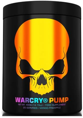 Genius Nutrition WARCRY Pump (20 Serv) Mango-Pineapple - Pre-Workout - NO-Booster