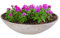matches21 HOME & HOBBY Grand bac à plantes pour l'extérieur de 45 cm – Beige sable marbré comme bac à fleurs résistant aux intempéries – Coupelle décorative