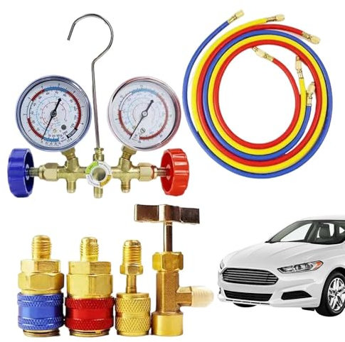 Klimaanlagenanzeige, Verbrennungsmessgeräte | Multifunktionaler professioneller Verteiler -Messgerät,Tragbares Kältemittel -Testgerät, Klimaanlage für Zuhause