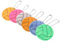 MUELODSIC 6St Volleyball reflektierender Anhänger Volleyball Anhänger Reflektierender Schlüsselanhänger Besteck Geschirr Bulk-Trimmer Reflektierender PVC-Anhänger Volleyball-Charme