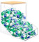 JYPS Upsize Laundry Pods Container, Stand or Wall Moun Washing Pods Storage, Acrylic Candy Dispenser with 2 Lid, Multi-Functional Detergent Pod Container for Coffee Capsules, Laundry, Kitchen