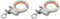 LOVIVER Cable Tray Roller Heavy Duty Sturdy Easy Installation Auxiliary Wire Pulling Tool for Professionals, Orange and Silver, 2 Pieces