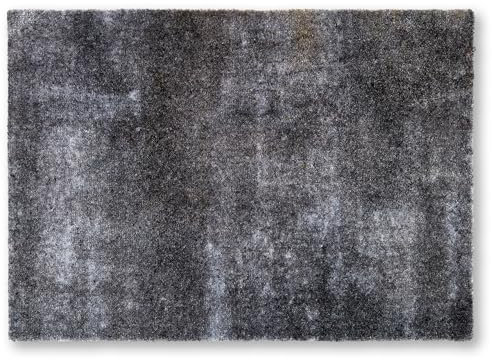 Schöner Wohnen Kollektion Fußmatte innen - Schmutzfangmatte 67 x 100 cm Beton anthrazit - rutschfeste Sauberlaufmatte robust - Fussmatte Haustür - Türmatte waschbar bei 30°C