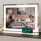 YU YUSING Hollywood Schminkspiegel mit Beleuchtung Doppelte Lichtstreifen 80x62cm, Großer Kosmetikspiegel LED mit 3 Einstellbaren Farben, USB Typ C, Vanity Spiegel Tischspiegel Wandspiegel, Weiß