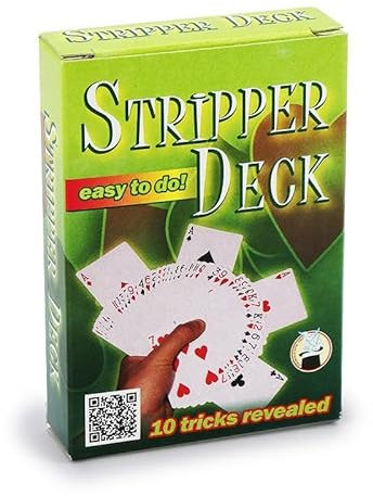 ProTriXX Stripper Deck - Konisches Kartenspiel für Zauberer | Gaff Deck für Kartentricks & Kartenkontrolle | Zauberkarten inkl. Anleitung | Trickkartenspiel für Anfänger & Einsteiger