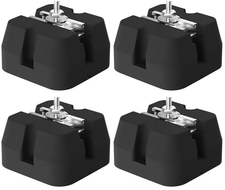 Biniveil Air Conditioner Floor Mount Pad,Ductless Air Conditioner Base Support | Heavy Duty Mats, Anti-Vibration Brackets, 500kg Load Capacity