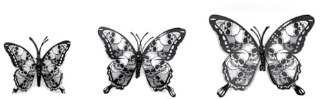 Flaroey 3D Hudie Decoration Living Room Bedroom Room Decoration 3D Sticker Black & White
