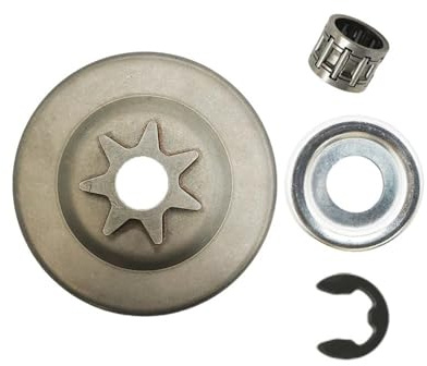 For MS311 MS391 Kettensägen 3/8 Zoll 7T Kupplungstrommel mit Kettenrad Nadellager Unterlegscheibe Klemme 11296402000