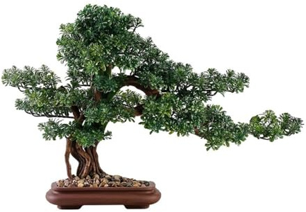 anxinda Künstlicher Bonsai-Baum Bonsai-Baum mit Keramik-Blumentopf, Zimmerpflanze for Büro, Hotel, Wohnzimmer fürs Homeoffice