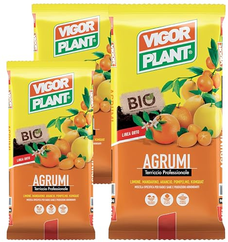 100 Litri Di Terriccio per Agrumi Professionale in Vaso e Piena Terra - Drenante e Aerato con Pomice, Torba Irlandese e Concime Organico Biologico – Substrato Specifico per Limoni, Aranci e Agrumi