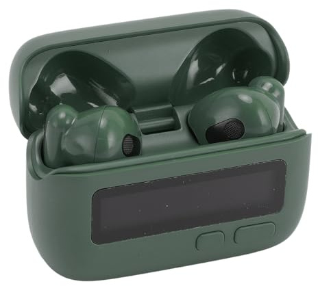 Topiky Auriculares Inalámbricos Bluetooth de Diseño Retro con Cancelación de Ruido ENC para Deportes y Viajes - Batería Elegante y Portátil de 30 MAh (Green)