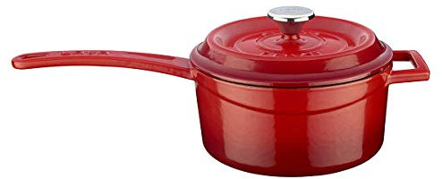 Lava Pentole LV Y SOS 16 K2 Manici in Metallo, Diametro 16 cm Casseruola, Ghisa, Rosso