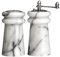 Premier Housewares Salière et moulin à poivre en marbre Blanc 10,2 cm