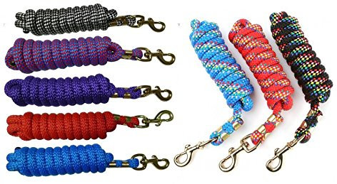 Hy Geflochtener Führstrick, Schwarz Multi – 3 m