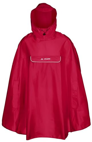 VAUDE Valdipino Rad-Regenponcho - Leicht, Wasserdicht & Umweltfreundlich | Bluesign®-zertifiziert | mit Eco Finish | Integrierte Tasche | VAUDE Green Shape-Label