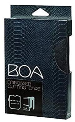 Sibel BOA - Mantella per taglio capelli, con chiusura a gancio, colore: Nero