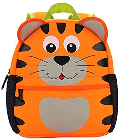 TEAMEN® Kinderrucksack Animal Schule Tasche Rucksack for Kinder Baby Jungen Mädchen Kleinkind 3-6 Alter (Tiger)