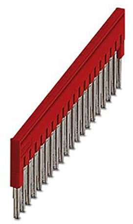 PHOENIX CONTACT FBS 20-4 Steckbrücke, 4.2mm Rastermaß, 20 Polzahl, Rot, 10 Stück