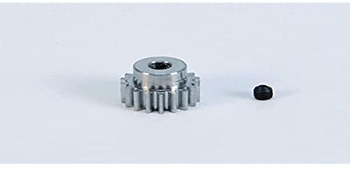 Carson 500013426 - Motorritzel, 18 Zähne, M 0.6 Stahl, Silber