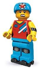 LEGO Minifigures Series 9 Roller Derby Girl (opened packet)