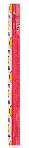 Opti S40-25-00752 Reißverschluss, 100Prozent Polyester, 00752 Rot, 25cm