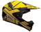 Bell Powersports SX-1 Motorradhelm, Mehrfarbig (Stack Charcoal/Gelb), XL