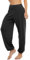 BeautyWill Freizeithosen Weiche Modal Haremshose Jogginghose Yoga Pilates Hosen Lang und 3/4 Hose für Damen XL Schwarz Lange