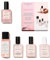 Manucurist Green™ System Rosa (Hortencia) Nagellack Set – Nägel Selber Machen - Vegan, Biobasiert: 1 Fettlöser, 1 Base Coat und Top Coat, 1 Nagellack Rose, Trocknungstropfen – Geschenk für Frauen