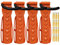 4 x WELLGRO Wand Fahrradhalter - Stahl Fahrrad Wandhalterung - Fahrrad Haken - Fahrradständer - Ständer - Farbe wählbar, Farbe:Orange