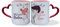 MP CREATIVE SRL Coppia Tazze Mug Personalizzate con Nome Lui e Lei Idea Regalo Speciale San Valentino Natale, 11 Once