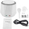 Mini olla arrocera 24 V 140 W 1,6 L olla arrocera para coche, olla arrocera eléctrica portátil multifuncional, vaporizador de alimentos para camión (Blanco)