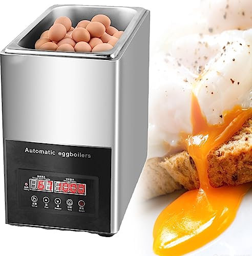 LINTAIZUO Commercial 50Pcs Large Capacity Intelligent, 800w Hot Spring Egg Cooker, Automatic Half-Boiled Egg Soft-Boiled Egg Machine, Electric Egg Cooker for Restaurant,220V