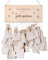 wunderwunsch® - Personalisierter Adventskalender zum selber befüllen mit hochwertiger Gravur in Holz - mit Juteschnur Jutesäckchen und Holzzahlen