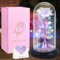 JAMATA Ewige Rose in Glaskuppel mit LED-Lichterkette,Einzigartiges Infinity Rose Geschenk für Frauen,Perfekt für Valentinstag,Muttertag, Hochzeit,Jahrestag & Geburtstag,Unvergängliche Kristallrose
