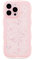 ZTOFERA Wavy Case for iPhone 13 Pro (6.1), Cute Girls Clear Curly Wave Frame Shape Bling Sparkle Star Glitters Soft TPU Back Cover Protective Phone Case Lightweight Shockproof Bumper Cover, Pink
