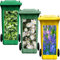 Nezyo 3 Pieces Daisy Ivy Lavender Flowers Decorative Wheelie Bin Stickers Covers, Self Adhesive Bin Stickers Decorative Decals for Wall, Home Decor, Garden, Indoor and Outdoor, 15 x 32.28 Inch