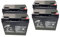 4x 22Ah 12V Sealed Lead Acid Batteries for Green Power/Veleco 48V Mobility Scooters
