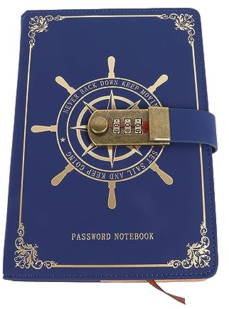 Aoaoy Vintage Lock Diary A5 Notebook Travel Journal with PU Leather Cover for Writing Recording and Give