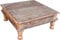GURU SHOP Kleiner Tisch, Blumenbank, Kaffeetisch, Beistelltisch, Couchtisch - Modell 4, Weiß, 18x43x43 cm, Kaffeetische & Bodentische