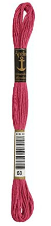 Anchor Sticktwist 4635000-00068 azalee Stickgarn, 100 % Baumwolle
