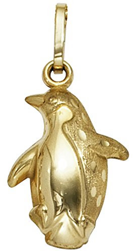 Jobo Kinder Anhänger Pinguin 333 Gold Gelbgold teil matt Kinderanhänger