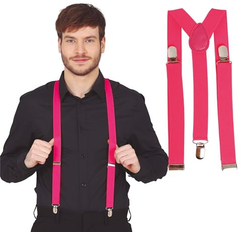 Guirca- Bretelle Adulto, Colore Fucsia, 19700